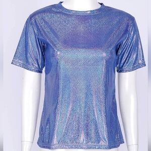 glitter short sleeve T-shirt for women